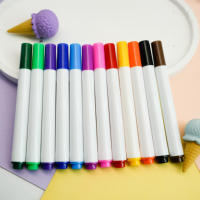Stylos marqueurs à l'eau anti-dessèchement, stylos à base d'eau à haute saturation pour le dessin des étudiants