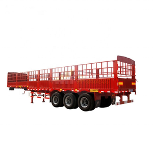 รถกึ่งพ่วงบรรทุกสินค้าแบบมีรั้ว 3 เพลา ขนาด 13 เมตร โครงเหล็ก สำหรับขนส่งสินค้าในคลังสินค้า - Product Image 6