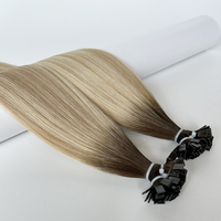 Super doble dibujado luz Balayage Rubio mezcla Remy extensiones de cabello sin encrespamiento sin enredo cabello de larga duración para salón