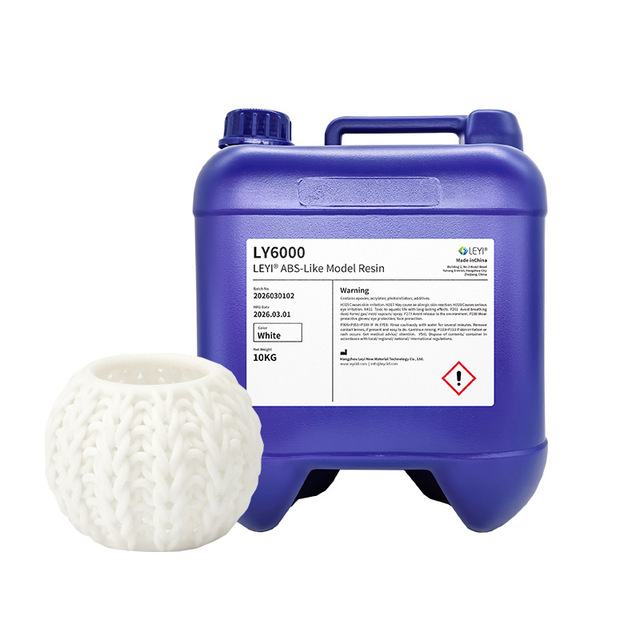LEYI LY6000 High Accuracy White ABS-Like 100% Purity Resin 355nm SLA 3D Printer 10KG Industry Production UV Photosensitive