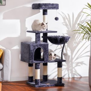 Árbol para Gatos de Lujo Personalizado, con Rascador de Sisal Natural y Madera, Mueble para Mascotas, Venta al Por Mayor - Product Image 1