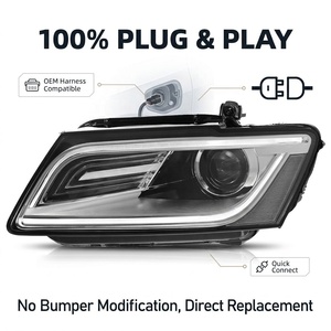 Fari a LED per Audi Q5 8R 2008-2012, da vecchio a nuovo modello, con DRL a LED, indicatori <span class=keywords><strong>di</strong></span> direzione e lente proiettore - Product Image 3