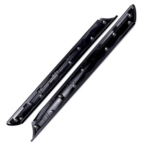 Anti Collision <b>Strip</b> Glossy Black <b>Plastic</b> Pair For Kia 861702K500 861802K500 Body Trim - Product Image 2