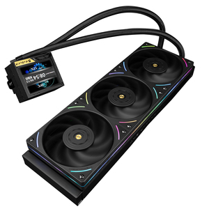 <span class=keywords><strong>Refroidisseur</strong></span> <span class=keywords><strong>liquide</strong></span> AIO Mjolnir Vision 360 UB PRO BLACK 360 mm avec écran LCD 3,5 pouces pour affichage en temps réel, compatible Intel LGA 1851 AM5, pour système <span class=keywords><strong>PC</strong></span> - Product Image 4