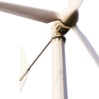 Éolienne robuste GWS-10KW 10KW, démarrage à 2,5 m/s, 3 pales en PRV, acier moulé sous pression, 400 kg, PMSM, 220V/380V, IP54, 20 ans de garantie