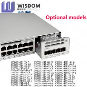 Commutateur réseau original série C9200 C9200L-48P-4X-E 48 ports PoE + 4X10G Network Essentials Commutateur réseau 176Gbps - Product Image 2