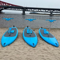 Tabla de Pedales Comercial QIQU USA Chevron Phillips de PE Rotomoldeado para SUP (Stand Up Paddle)