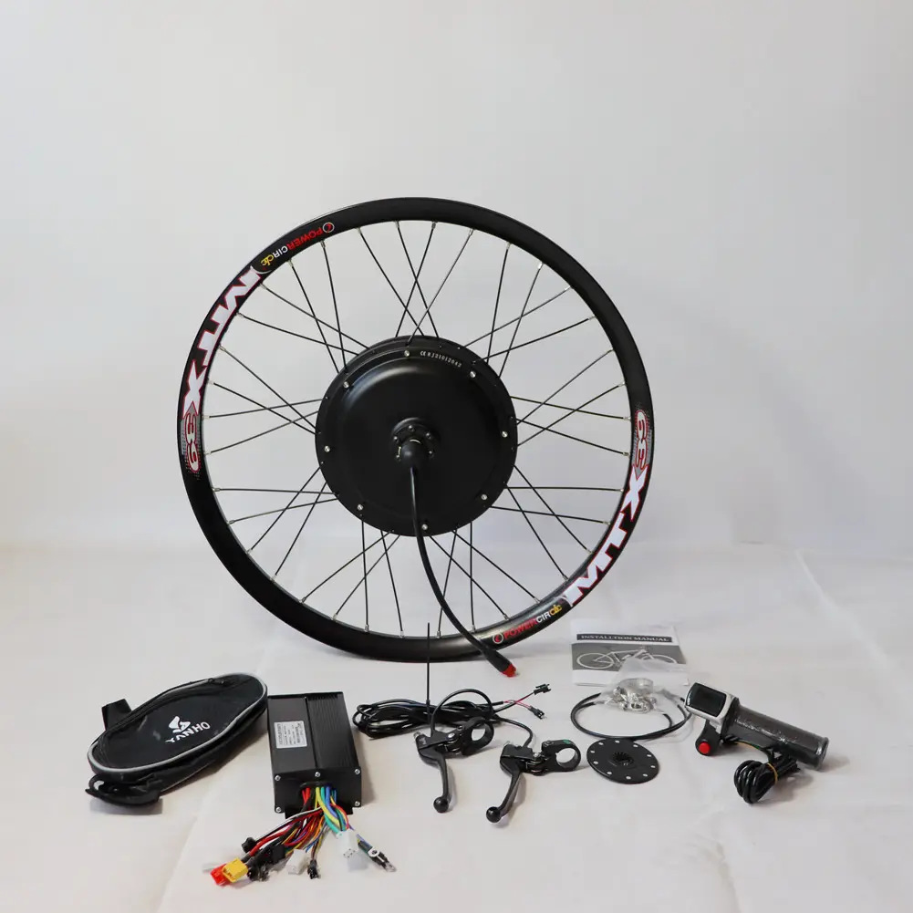 48v 1500w high quality electric bike kit brushless rear motor wheel of ebike conversion kit