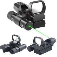 Accessoires de chasse universels HD101+ - Mire laser rouge et verte - Alliage optique résistant aux chocs - Étanche - Durable - 85*52MM - 1x Haute précision