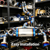 Tuyau d'échappement Valvetronic de qualité racing en acier inoxydable 304 pour Audi Q8 2.0T 3.0T, système d'échappement haute performance