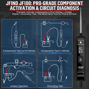 Testeur de Circuit de Système Électrique Automobile JFIND JF100 Sonde de Puissance Testeur de Tension - Product Image 6