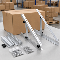 Supports de montage de panneaux solaires résidentiels personnalisés de petite taille, pièces découpées au laser et service de pliage