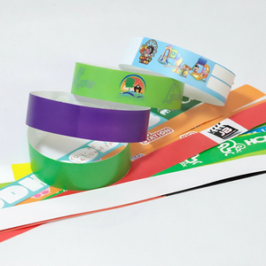 Bracelets Tyvek personnalisés imprimés, résistants aux déchirures, imperméables, en papier, pour événements, fêtes, promotion - Product Image 1