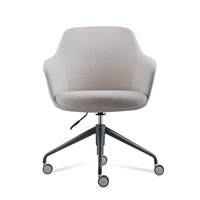 Vente directe usine Nouvelle chaise de bureau pivotante en tissu moderne, chaise de travail ergonomique personnalisée pour ordinateur, avec roulettes, empilable, pour l'école et la maison