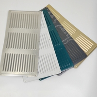 Grille de ventilation rectangulaire en aluminium multicolores, fabrication de tôles, panneau de ventilation à persiennes en aluminium