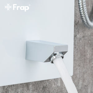 Système <span class=keywords><strong>de</strong></span> panneaux <span class=keywords><strong>de</strong></span> <span class=keywords><strong>douche</strong></span> thermostatiques blancs <span class=keywords><strong>de</strong></span> luxe FRAP Pommeau <span class=keywords><strong>de</strong></span> <span class=keywords><strong>douche</strong></span> à effet pluie <span class=keywords><strong>Colonne</strong></span> <span class=keywords><strong>de</strong></span> <span class=keywords><strong>douche</strong></span> cascade pour salle <span class=keywords><strong>de</strong></span> bain - Product Image 5