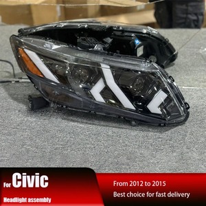 Civic 9th Đèn Pha 2012 2015 Nâng Cấp Cho Lamborghini Stype LED Projetor Đầu Đèn Ban Ngày Chạy Ánh Sáng Phụ Kiện Cho Honda - Product Image 5
