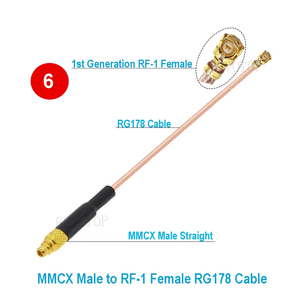 <span class=keywords><strong>MMCX</strong></span> Nam/Nữ góc phải để U.FL U.FL-1 nữ <span class=keywords><strong>Jack</strong></span> rf1.13 Cáp Adapter Pigtail ăng-ten đồng trục Cáp mở rộng - Product Image 2