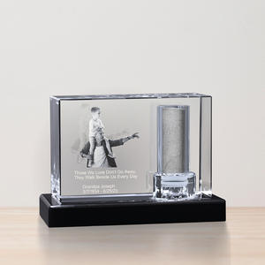 Сияющая урна для кремации домашних животных k9 crystal craft custom pet Purn 3d лазерный кристалл куб для хрустальных домашних животных памятники - Product Image 2