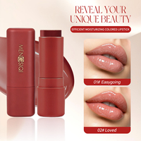 Rouge à lèvres hydratant de luxe à marque privée, haute pigmentation, imperméable, texture soyeuse et lisse, longue tenue pour le maquillage quotidien