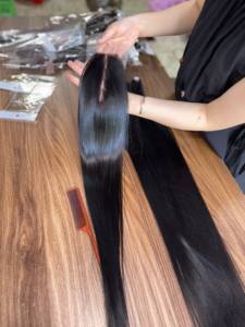 Fabricant de tissages de cheveux humains vietnamiens en gros, extensions de cheveux Remy naturels 100% bruts, export en vrac - Product Image 4
