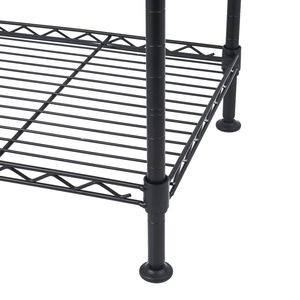 Industrial DB 4-<b>Tier</b> Welded Wire <b>Shelving</b> Unit Durable and Sturdy Storage Solution - Product Image 4