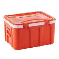 Glacière portable en plastique de 120 litres Kang Cheng pour livraison de repas, avec blocs réfrigérants épaissis pour la conservation au frais, idéale pour les vendeurs ambulants et usage domestique
