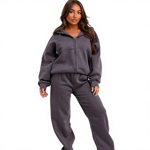 Custom Design Eco-Friendly Breathable Warm Winter Two Piece <b>Sport</b> <b>Set</b> Unisex Tracksuits High Quality Casual Sweatshirt - Product Image 1