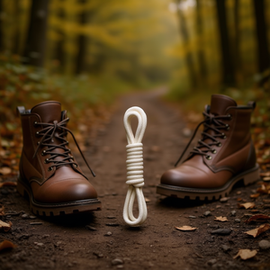 Laccio per scarpe cerato Ilan bianco 130 cm per stivali e scarpe - Product Image 3