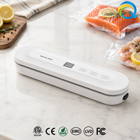 Mesin Vacuum Sealer Makanan QH-73 Logo Kustom OEM Layar Digital Komersial Baki Tetes Dapat Dilepas -60kPa 80W Mode Kering dan Lembab