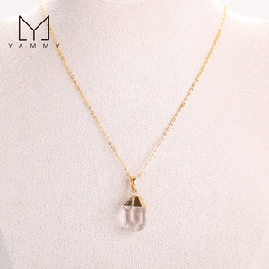 Bohemia phong cách pha lê Vòng cổ, đá quý tự nhiên thạch anh tím Citrine Rose Quartz Mặt Nugget Mặt dây chuyền dây chuyền Quà Tặng - Product Image 5