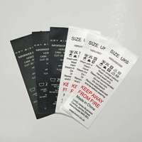 XP-Étiquette d'entretien en coton synthétique de haute qualité Ruban de satin Identificateur de vêtements lavable Étiquette imprimée pour les lignes de manteaux de t-shirt