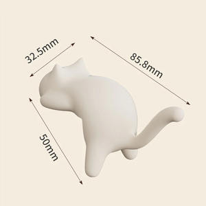 Wholesale Desktop Hooks Key Holder Cute Cat-Shaped <b>Desk</b> <b>Ornament</b> Kawaii Office Bag Storage Table Keychain - Product Image 3