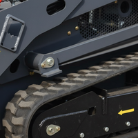 Mini-chargeuse sur chenilles V1100 pour travaux agricoles et de construction