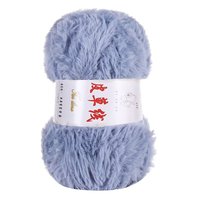 Bojay Vente en Gros Pelote de 100g 100% Polyester Fil Fantaisie Épais en Fausse Fourrure pour Tricot et Crochet