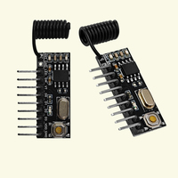 Module récepteur RF fiable, module de décodage, décodeur de signal sans fil DC3.3V-5.5V, sortie D0-D3 pour système d'alarme de sécurité d'entrepôt