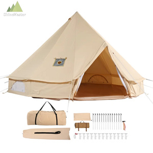 ShineMaster 6M 8M 10M 12M famille extérieur Glamping coton <span class=keywords><strong>yourte</strong></span> tipi tente <span class=keywords><strong>4</strong></span> <span class=keywords><strong>saisons</strong></span> touristique toile cloche tente à <span class=keywords><strong>vendre</strong></span> - Product Image 5