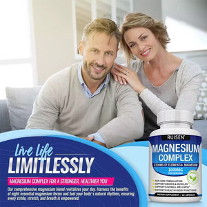 Tianyuan magnesio complesso capsule 1000mg di vitamina e minerale integratore che promuove il sonno e ossa e muscoli più forti - Product Image 2