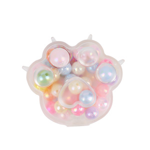 2025 New TPR Cute Transparent Cat Paw Squishy Colorful <b>Beads</b> Taba Gift Toy Anti-stress Slow Rebound Claw Pinch Squeeze Toy - Product Image 5