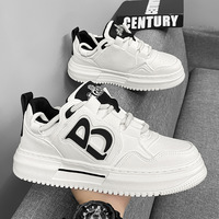 Chaussures pour hommes, automne, respirantes, en cuir synthétique, doublure en coton, nouvelle tendance coréenne 2024, polyvalentes, baskets décontractées sportives
