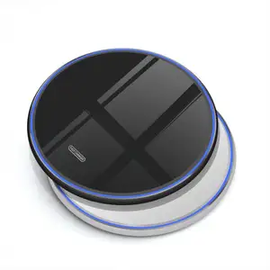 超薄型ミラーロゴ携帯電話円形ワイヤレス充電器Q1ワイヤレス充電器