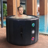 Baignoire pliable gonflable en tissu Drop Stitch avec couvercle pour adultes, idéale pour la récupération et la thérapie par le froid – Nouveauté très demandée