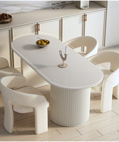 Chaise de salle à manger crème de luxe moderne avec sac souple dossier blanc pur nouveau style de loisirs minimaliste pour la maison petit appartement hôtel