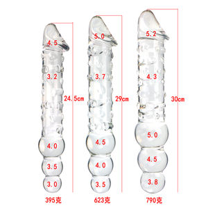 Grote, verlengde, transparante glazen <span class=keywords><strong>dildo</strong></span> van de fabrikant, nieuw product voor volwassenen voor vrouwen, voor masturbatieplezier. - Product Image 2