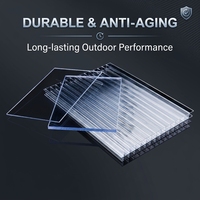 Matériaux de construction en plastique de haute qualité utilisés pour les abris de voiture, plaque de toiture en polycarbonate transparente en vente