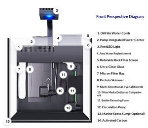 Rode Zee MaxNano Zwart-Wit Zoutwater <span class=keywords><strong>Aquarium</strong></span> Visbak Scheidingswand Stille Glas Moderne Woonkamer 3 Jaar Garantie - Product Image 4
