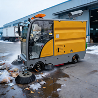 Balayeuse de sols industrielle autopropulsée ZMT E-64 G40 à batterie, grande capacité 240L pour parcs logistiques et entrepôts