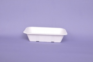 Anpassbare 400ml biologisch abbaubare weiße Einweg-Zuckerrohr pulpe zum Mitnehmen Box Besteckset zum Mittagessen - Product Image 6