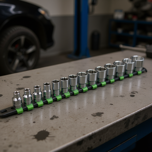 Fg 624C S18 <b>Socket</b> Set 18 Pc Metric Chrome Vanadium Steel For Auto Repair Tools - Product Image 3