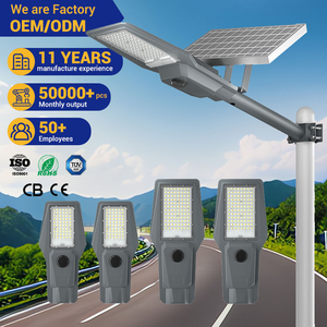 Lámpara Solar LED para Exteriores de 100W 200W 300W 500W 6500K, Integrada en Aluminio y PC, con Certificación IP66, para Uso en Proyectos, Venta al Por Mayor de Fábrica - Product Image 2